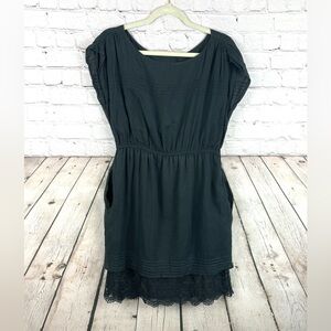 Odille Anthropologie Size Medium Cotton Whimsigoth Little Black Dress EUC